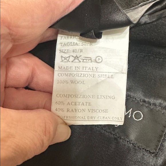 Appears New Tallia Uomo Wool Trench Coat 40R - Picture 6 of 7